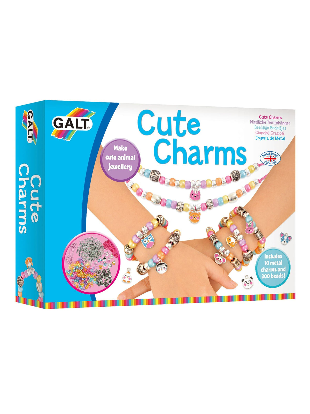 Galt Toys Cute Charms animal jewellery kit - British product