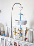 Peter Rabbit cot musical mobile with Beatrix Potter characters (British brand)