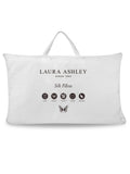 Laura Ashley white mulberry silk pillow, UK version