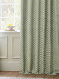 Sanderson Sage Hutton woven jacquard pencil pleat curtain, imported from the UK