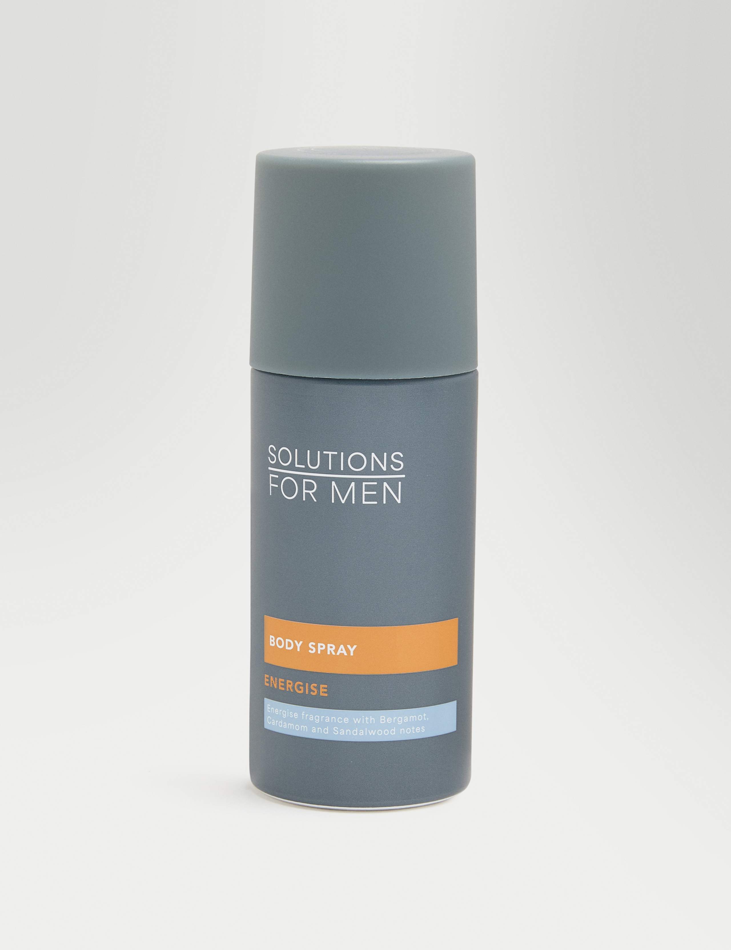 Solutions for Men Energise body spray British brand