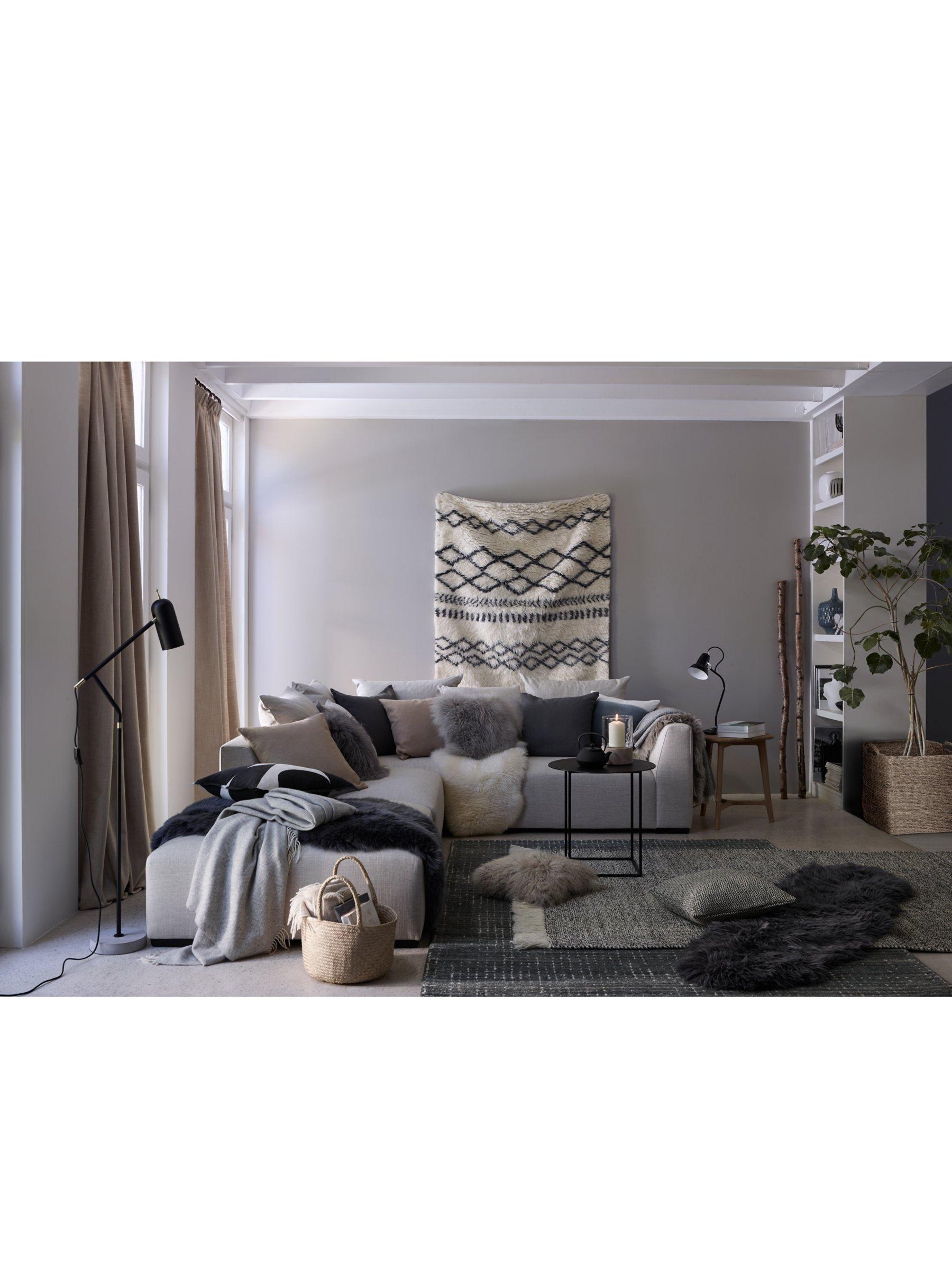 John Lewis Mongolian sheepskin cushion 38cm (British brand)