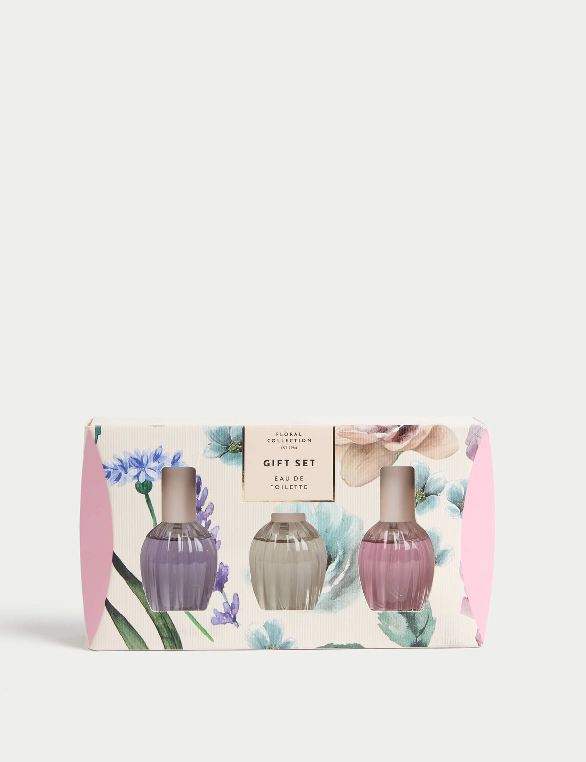 Eau de Toilette Gift Set with rose, magnolia, lavender 30ml bottles, imported from the UK