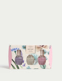 Eau de Toilette Gift Set with rose, magnolia, lavender 30ml bottles, imported from the UK