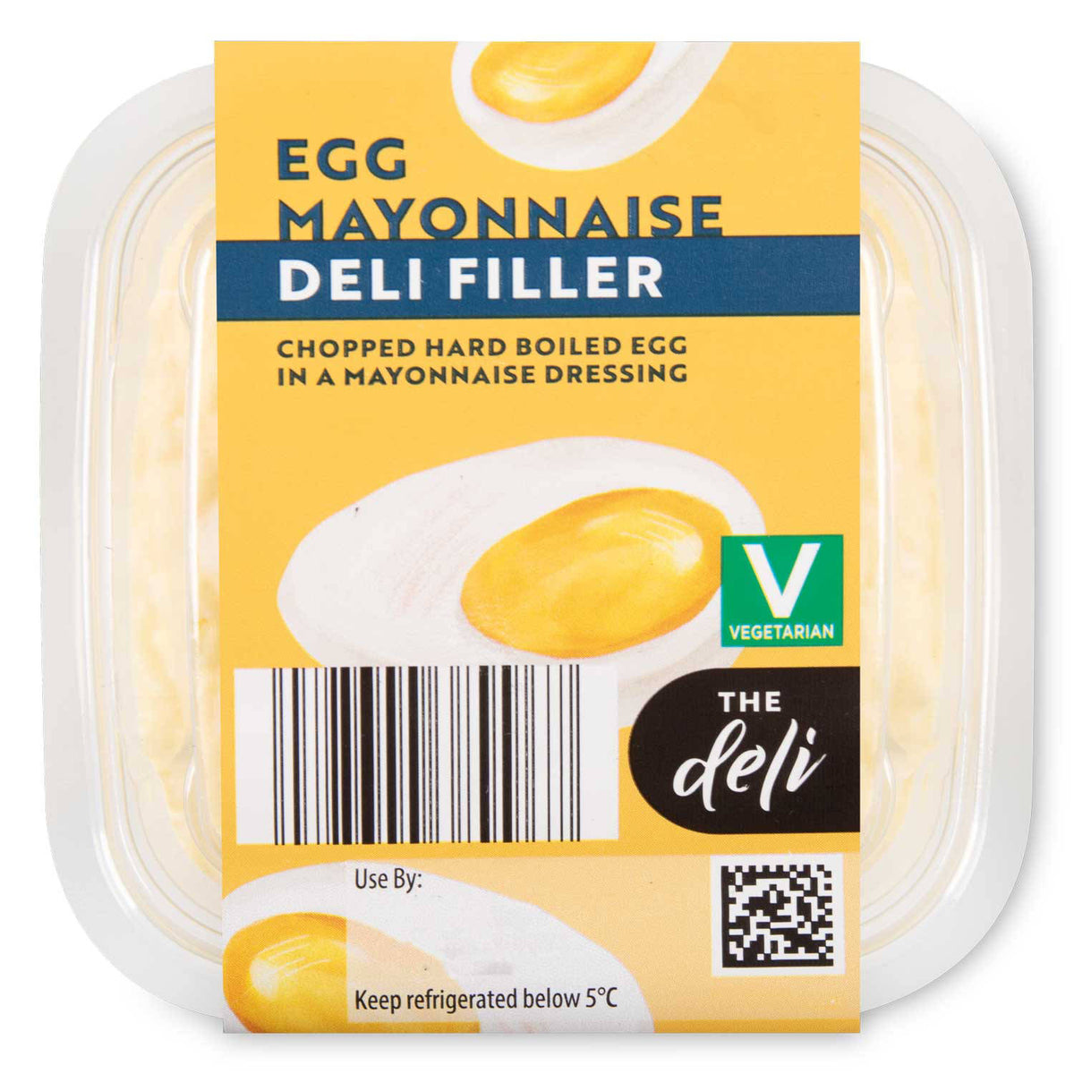 Egg mayonnaise deli filler with chopped boiled egg, imported from the UK