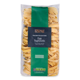 Egg tagliatelle pasta free from milk and mustard, imported from the UK