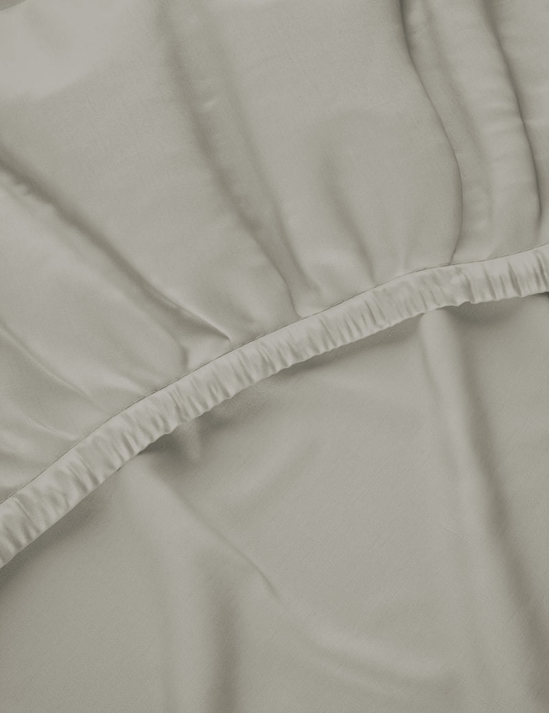 Egyptian cotton sateen deep fitted sheet 30cm deep - British product