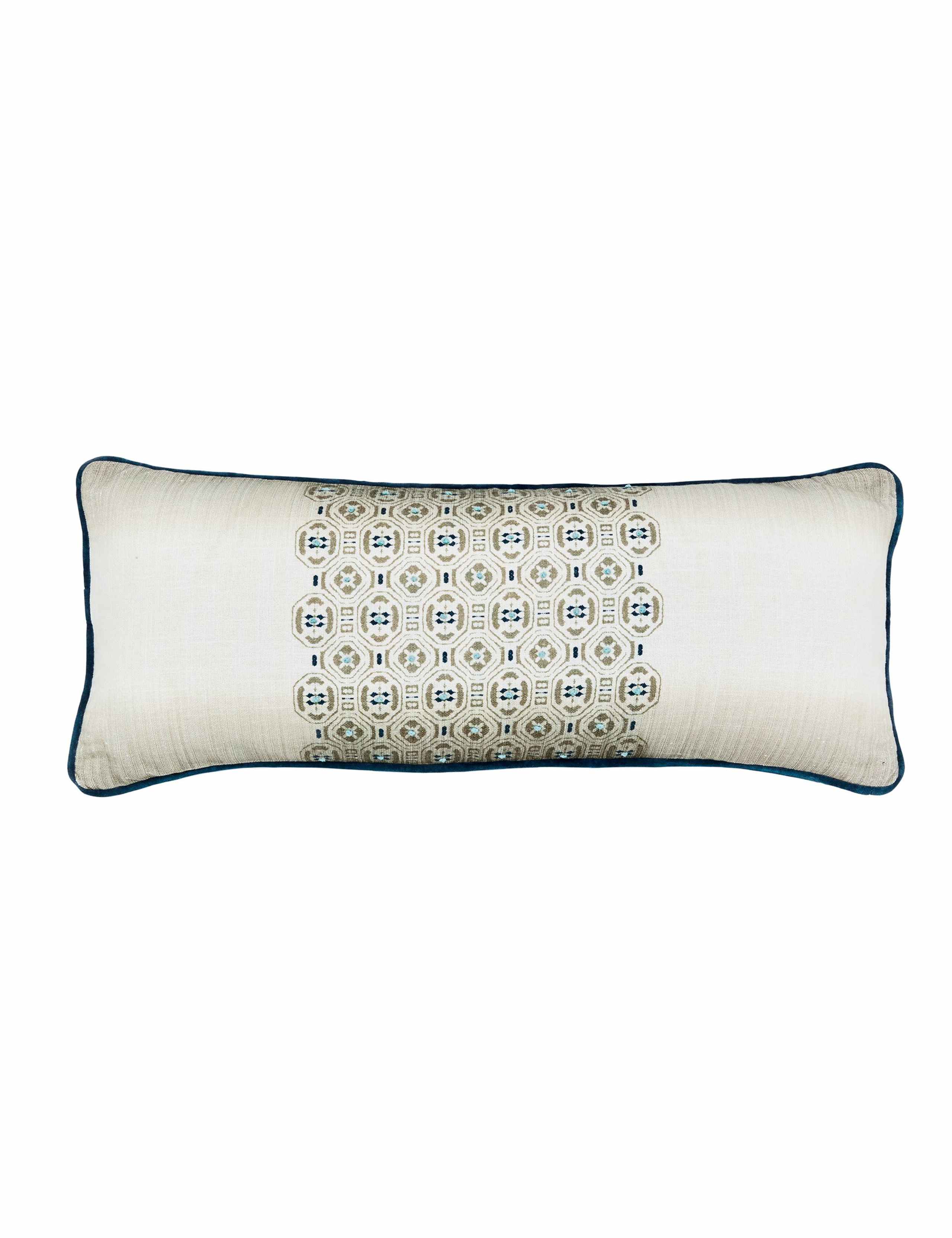 Bedeck of Belfast geometric rectangle cushion 70 cm (British brand)