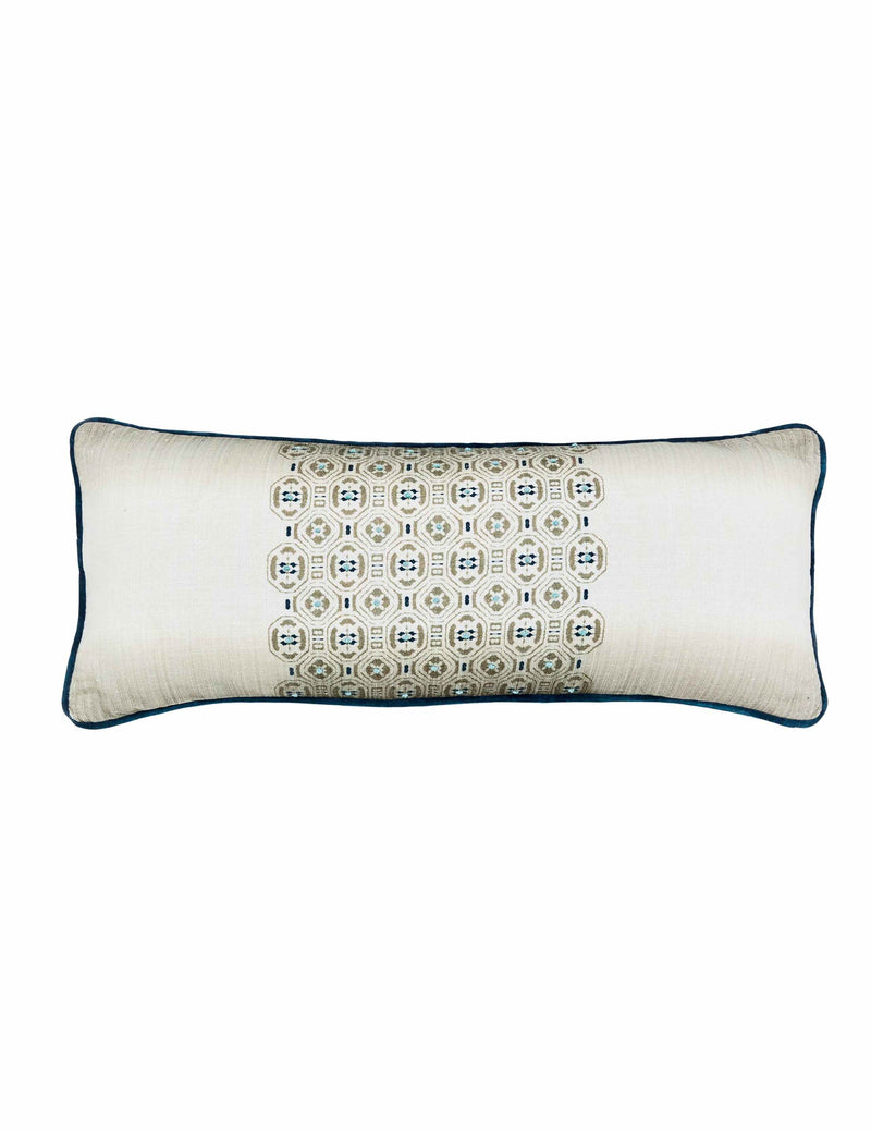 Bedeck of Belfast geometric rectangle cushion 70 cm (British brand)