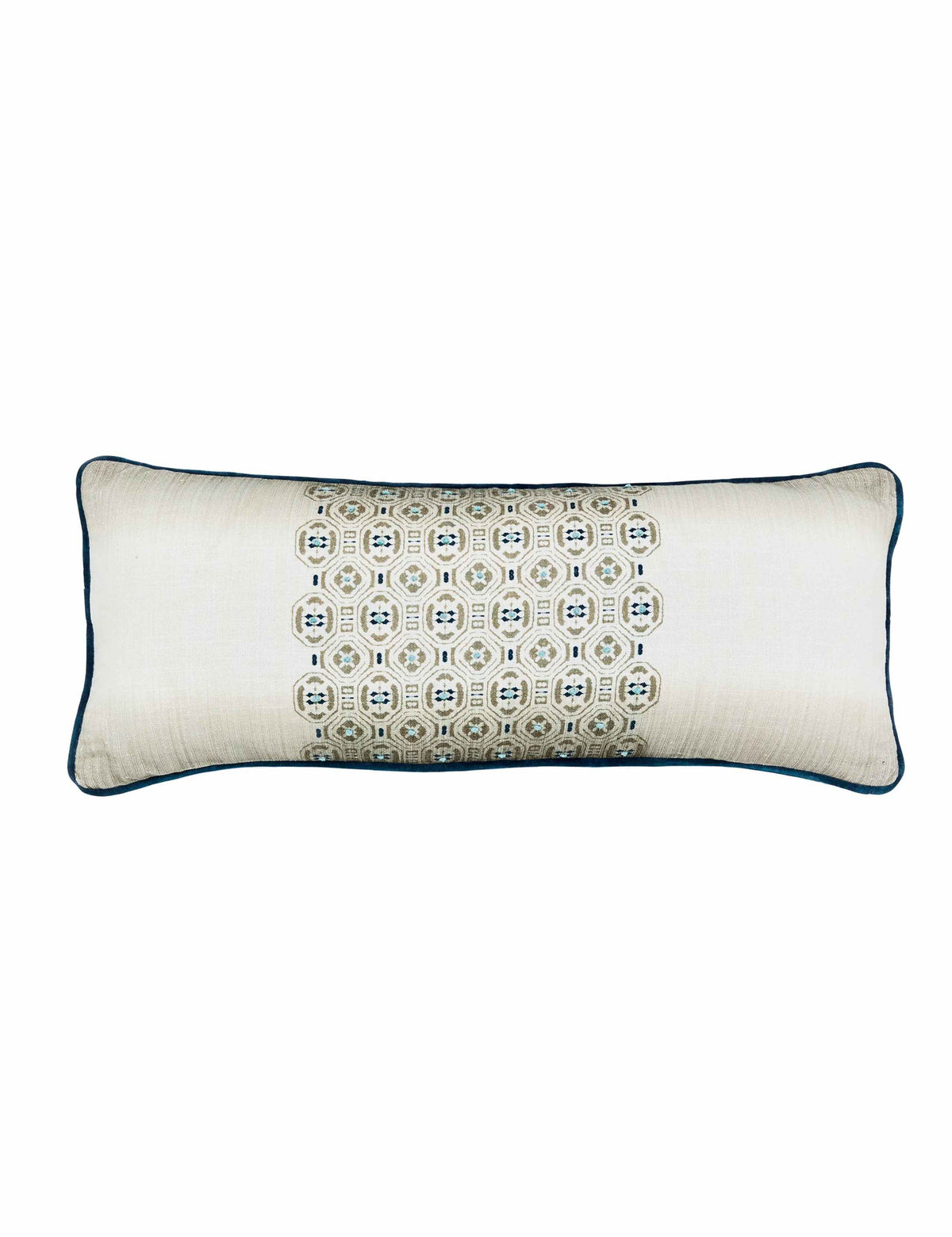 Bedeck of Belfast geometric rectangle cushion 70 cm (British brand)