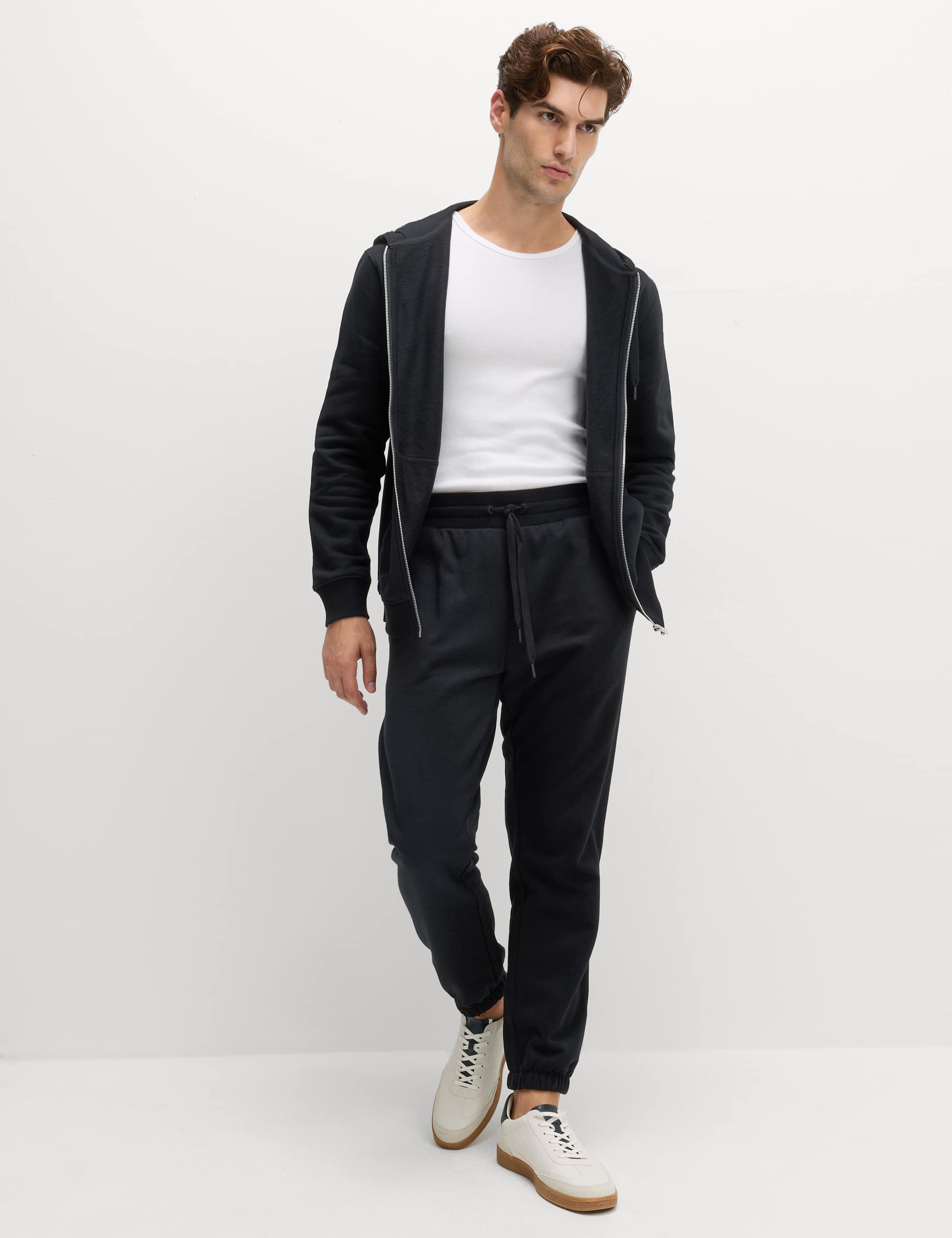 M&S Collection elasticated waist cotton rich joggers - British product