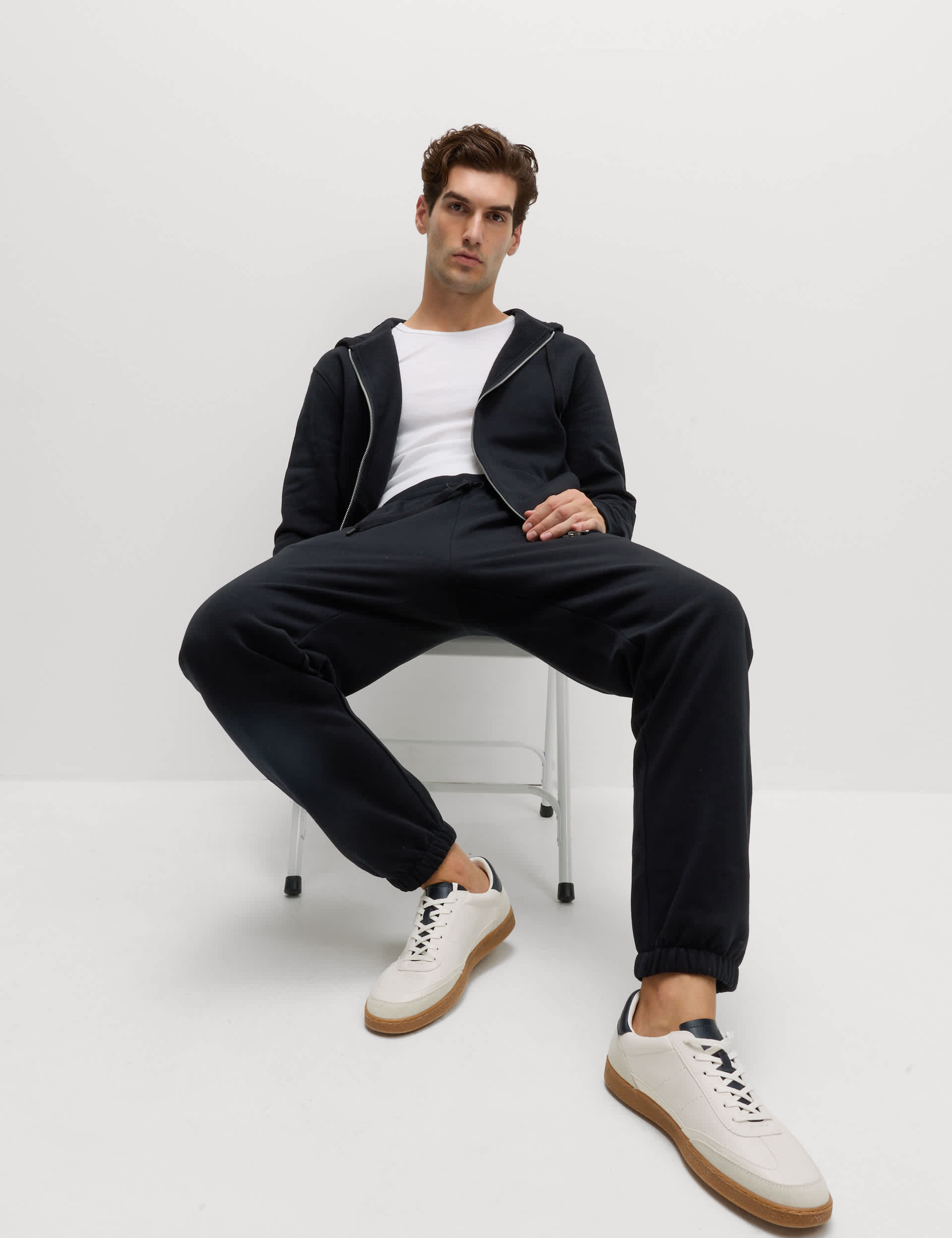 M&S Collection elasticated waist cotton rich joggers - British product