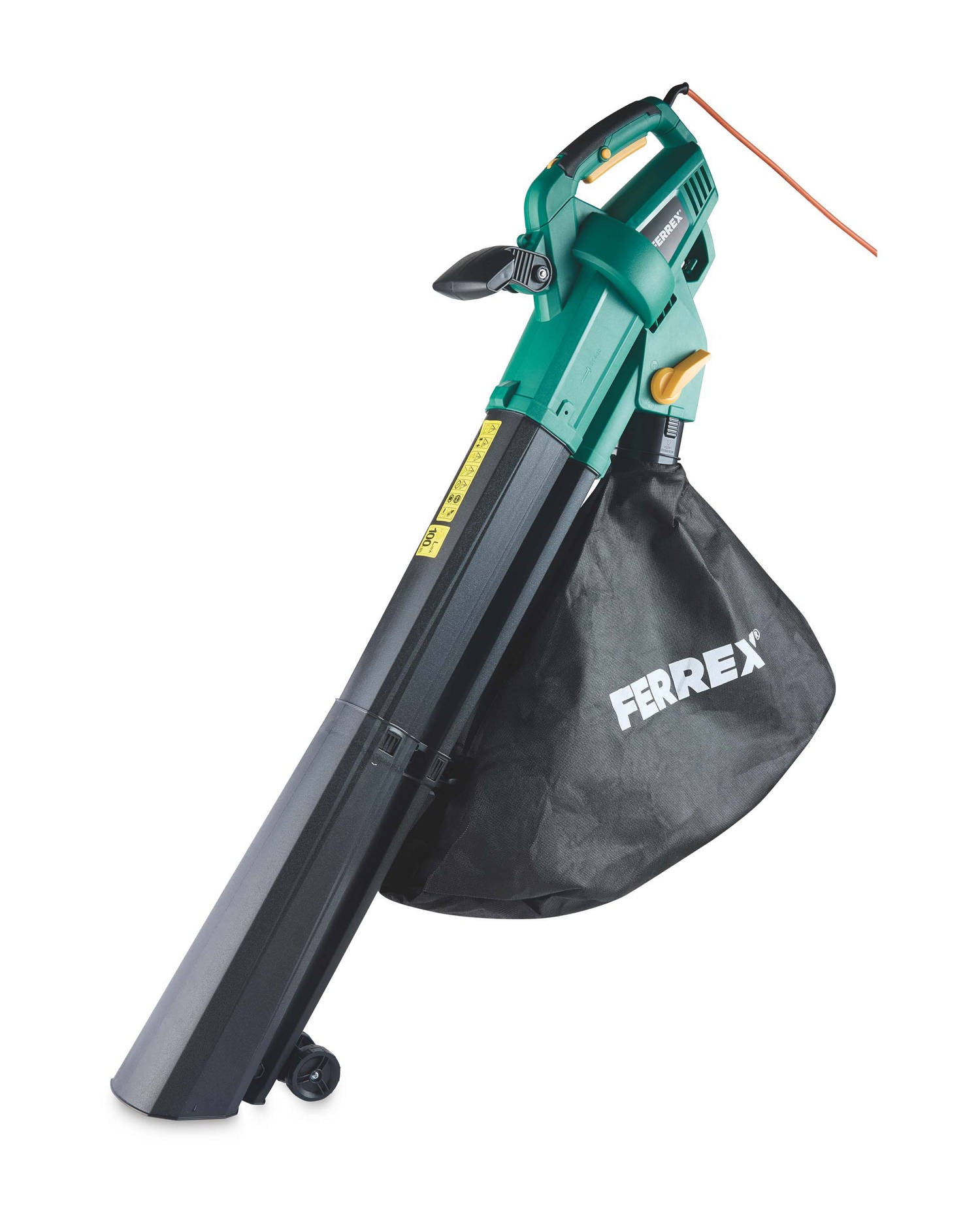 Electric leaf blower with vacuum and shredder functions - British product