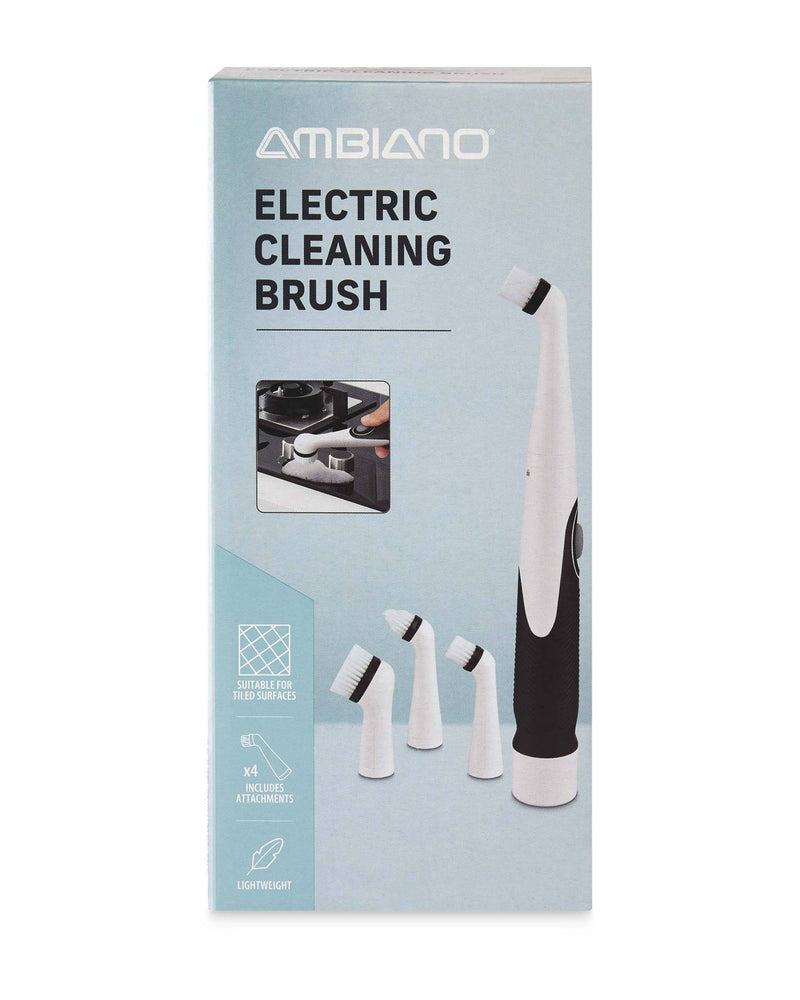 Electric scrubber cleaning tool with four heads, (British brand)
