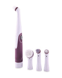 Battery-Powered Electric Scrubber with Interchangeable Heads
