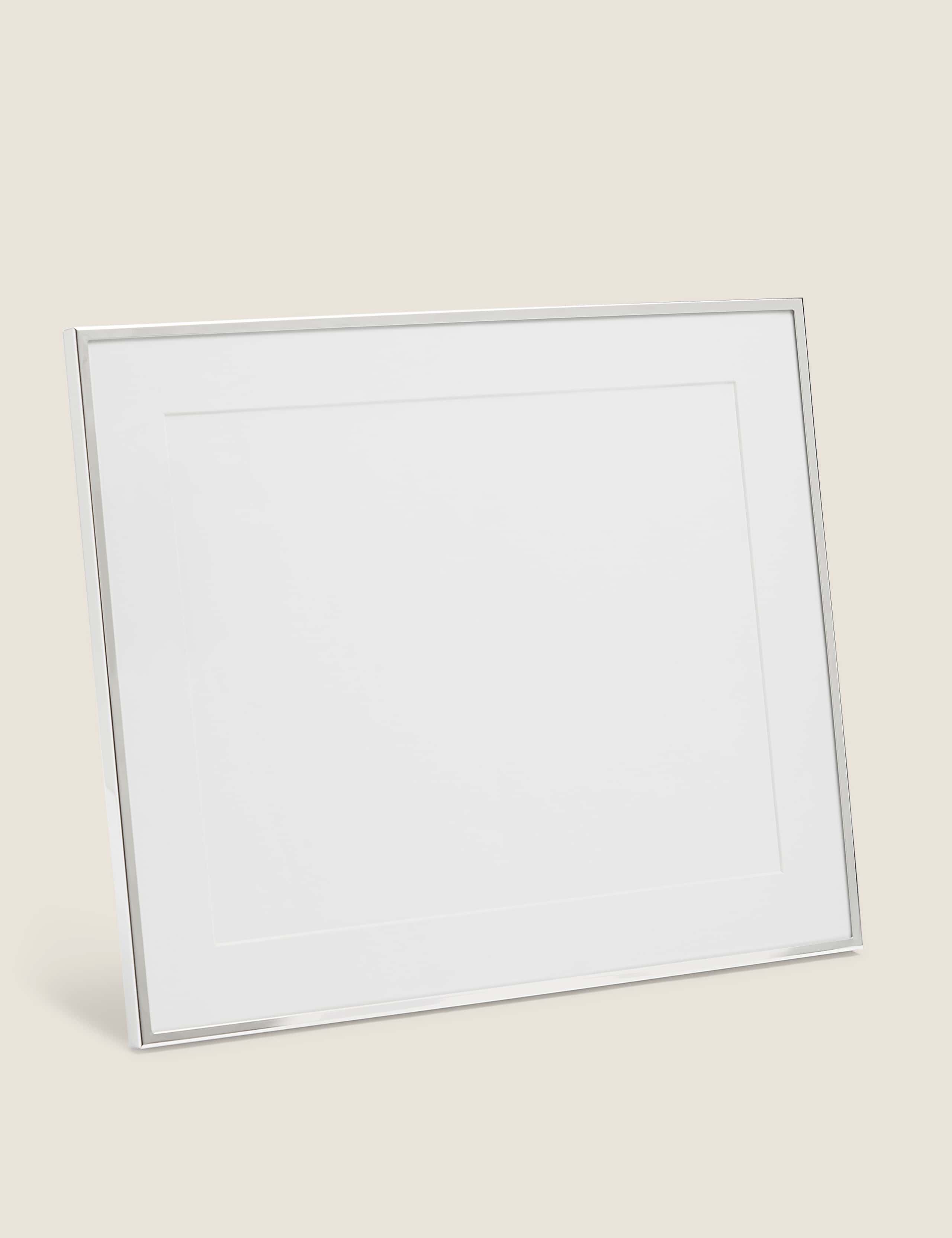 Brushed silver photo frame 8x10, imported from the UK