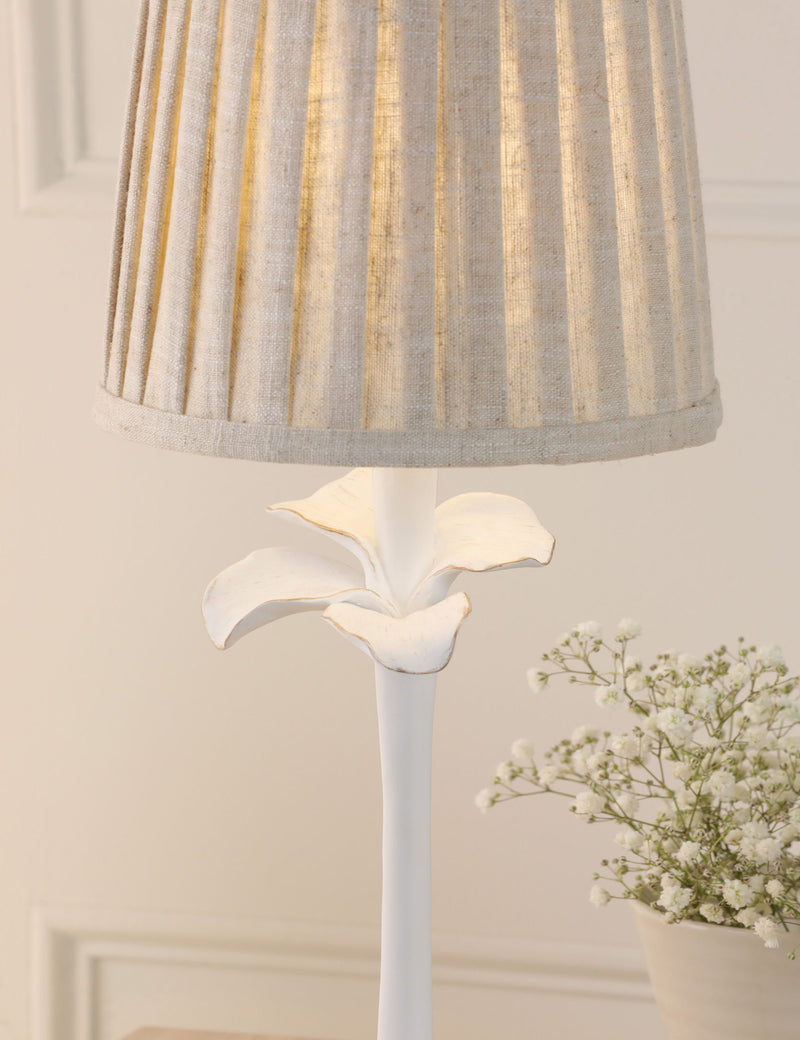 Laura Ashley Eleni Floral Pleated table lamp, imported from the UK