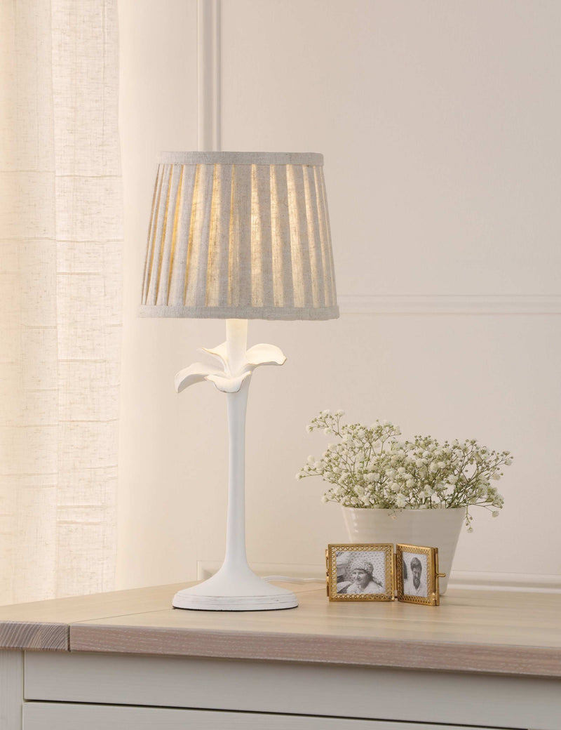Laura Ashley Eleni Floral Pleated table lamp, imported from the UK
