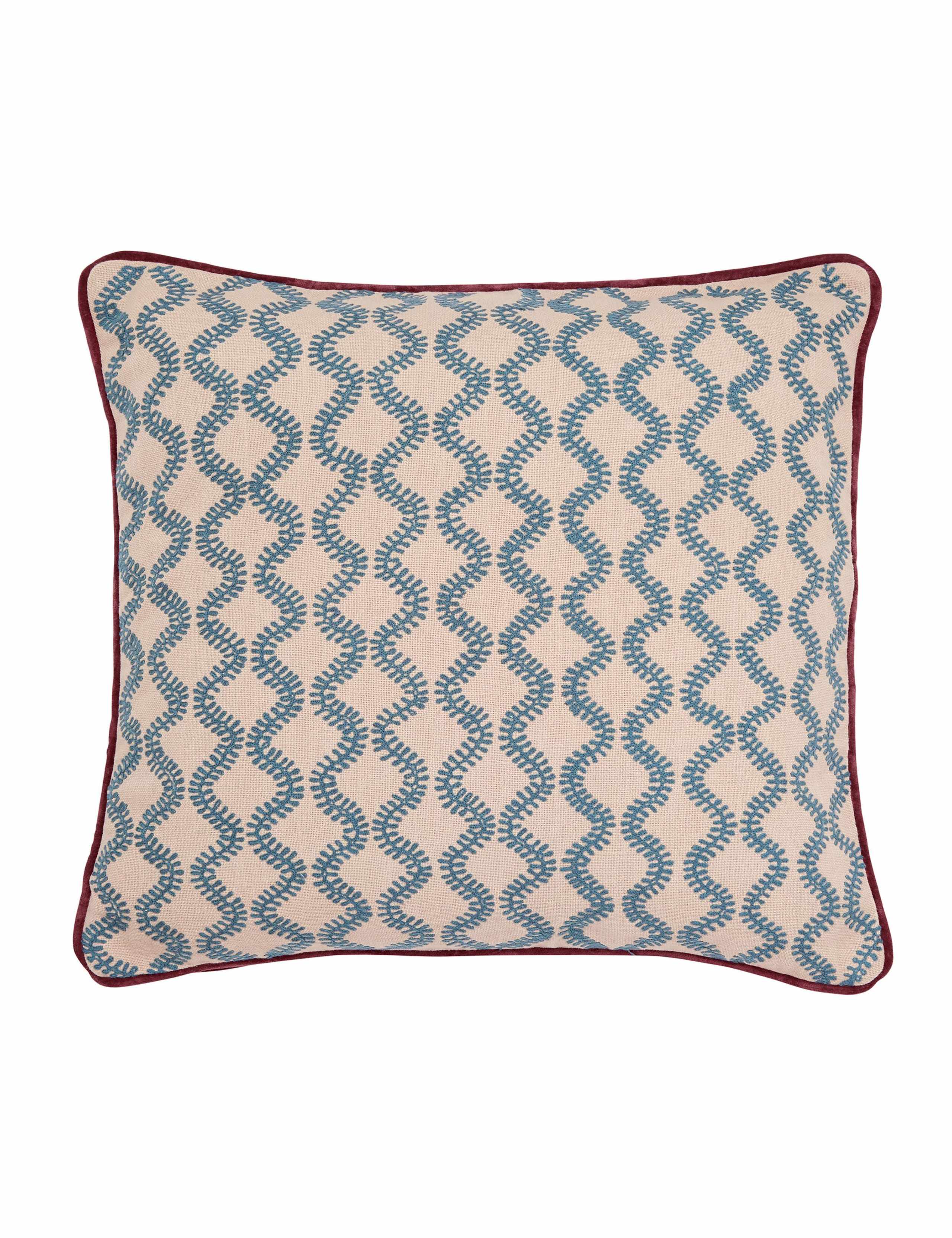 Bedeck Elinor multi square cushion 50cm - British product