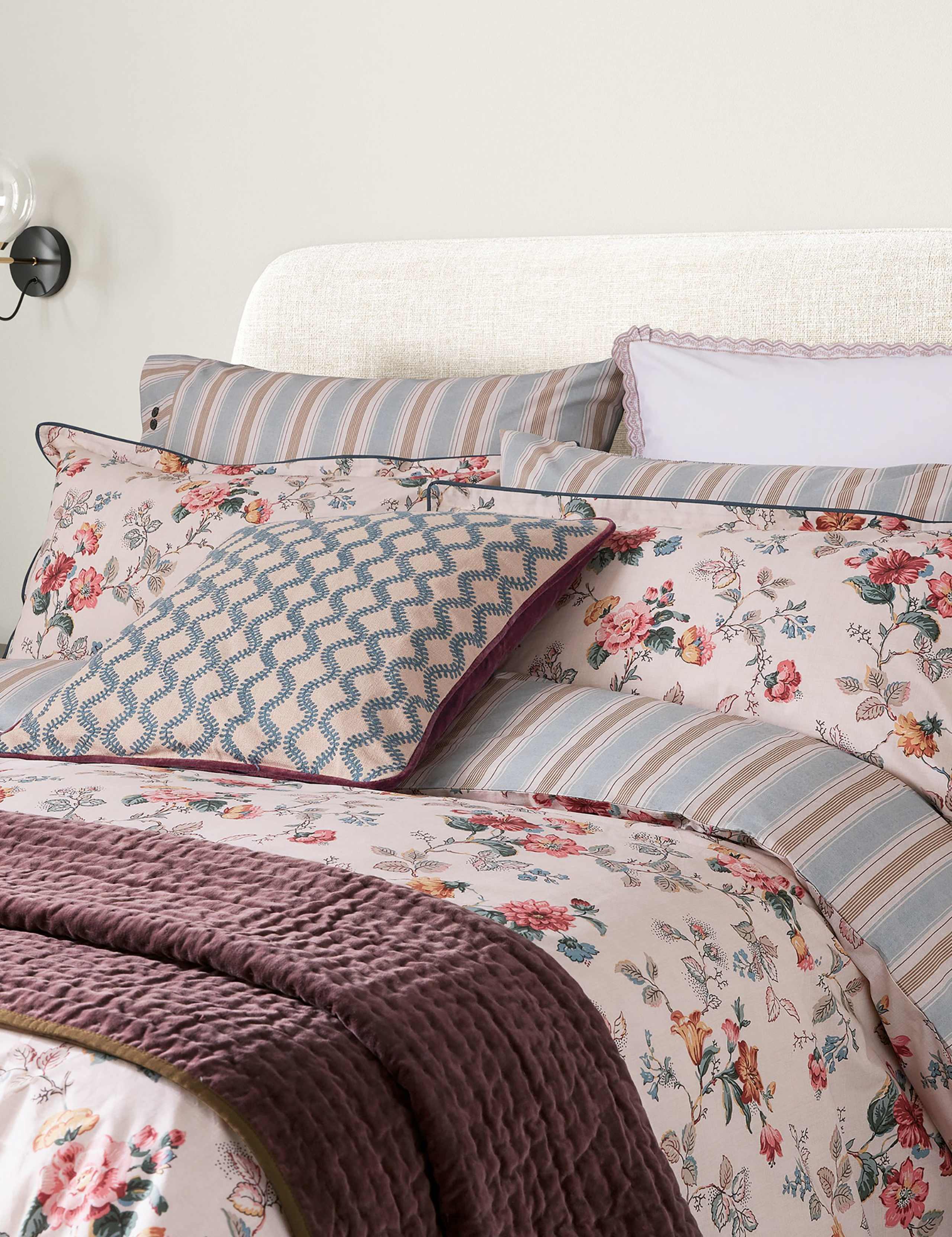 Bedeck Elinor multi square cushion 50cm - British product