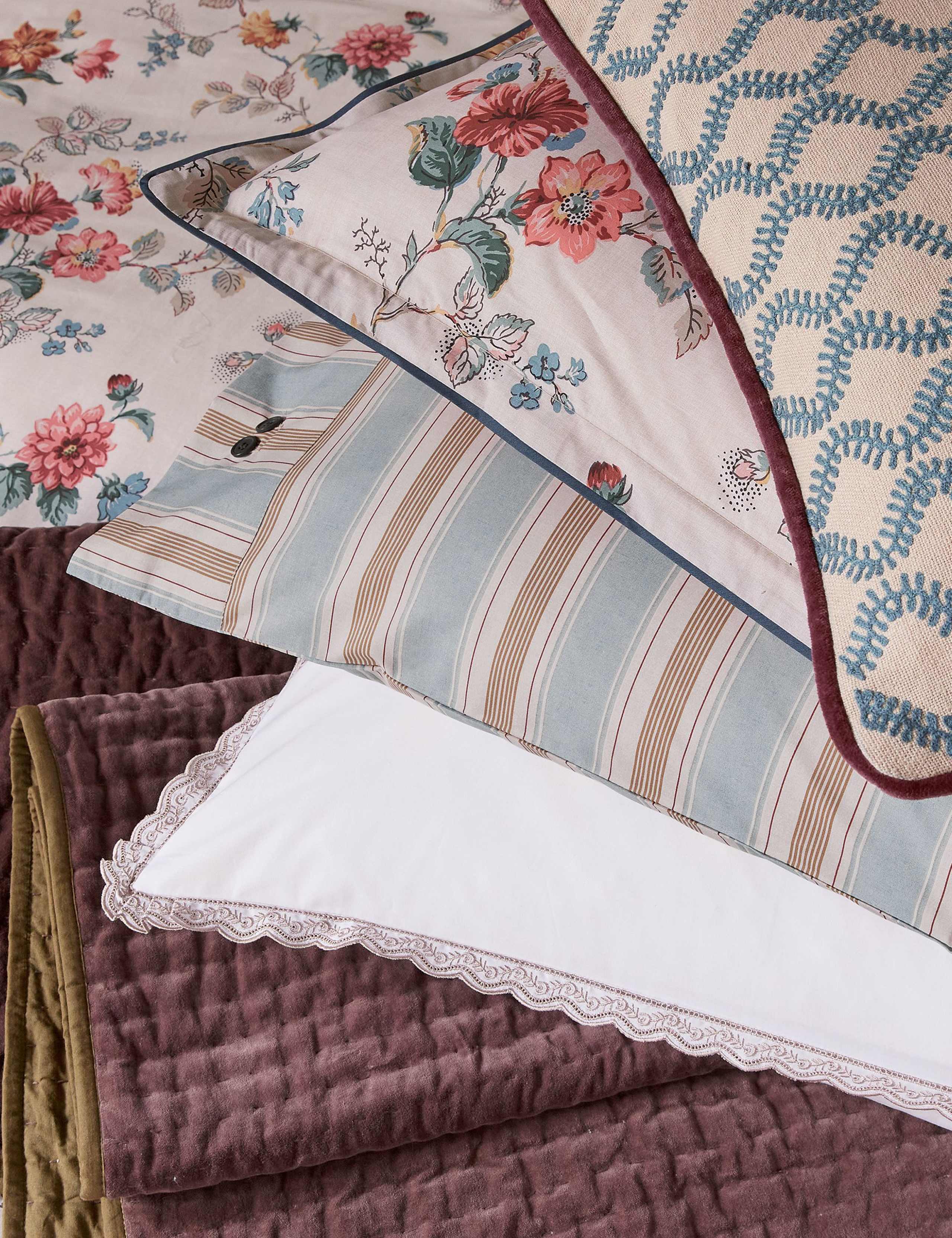 Bedeck Elinor multi square cushion 50cm - British product