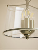 Elisabeth glass flush ceiling light with brass trims UK version