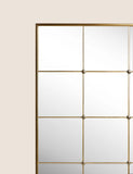 Eliza large window mirror with metal frame - British product