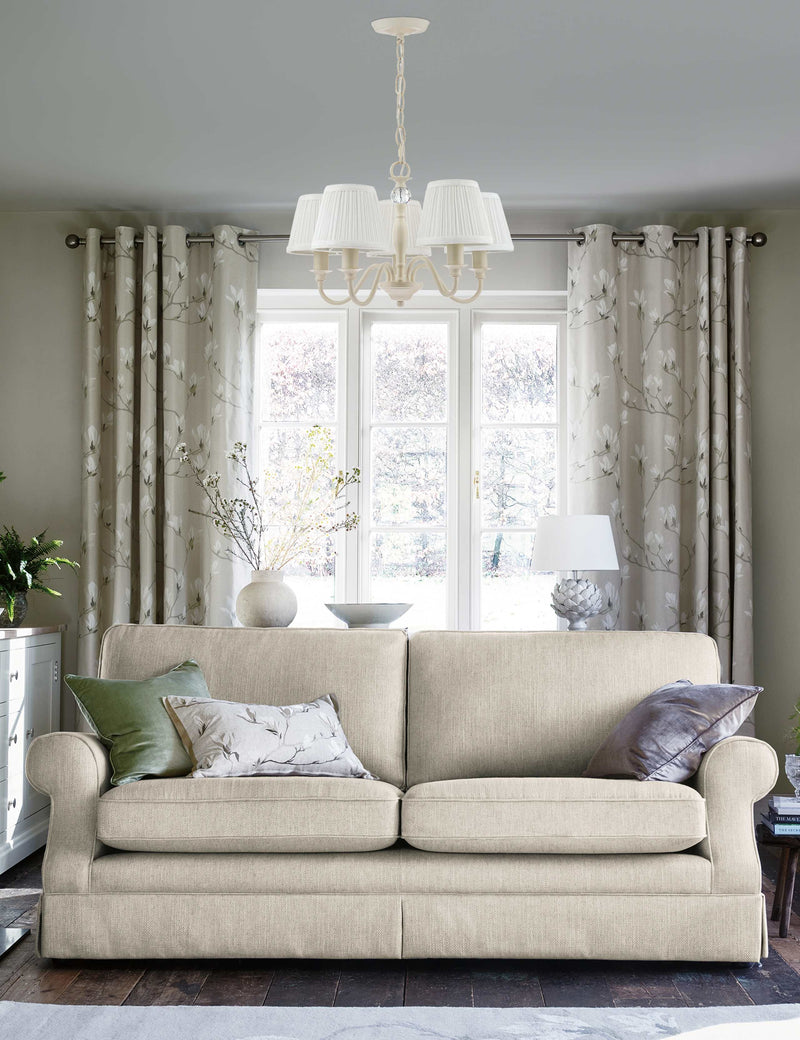 Laura Ashley Ellis five arm pendant light 48cm, UK version