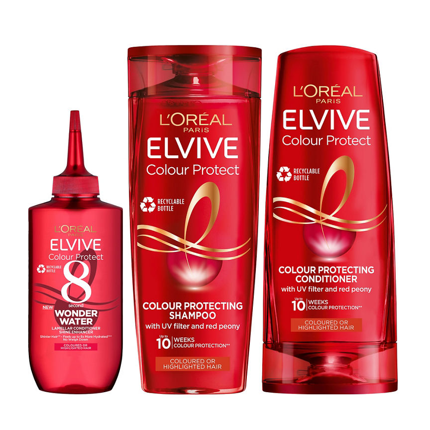 L'Oreal Elvive Colour Protect Shampoo, Conditioner & Treatment Bundle GOODS ASDA   