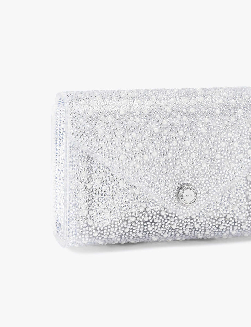 Carvela clutch-veske med pyntet kjede-stropp, importert fra Storbritannia