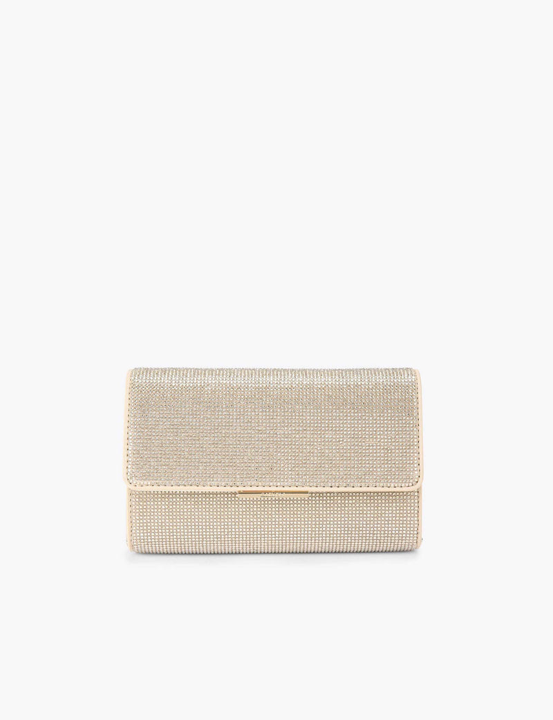 Carvela embellished chain strap clutch bag, imported from the UK