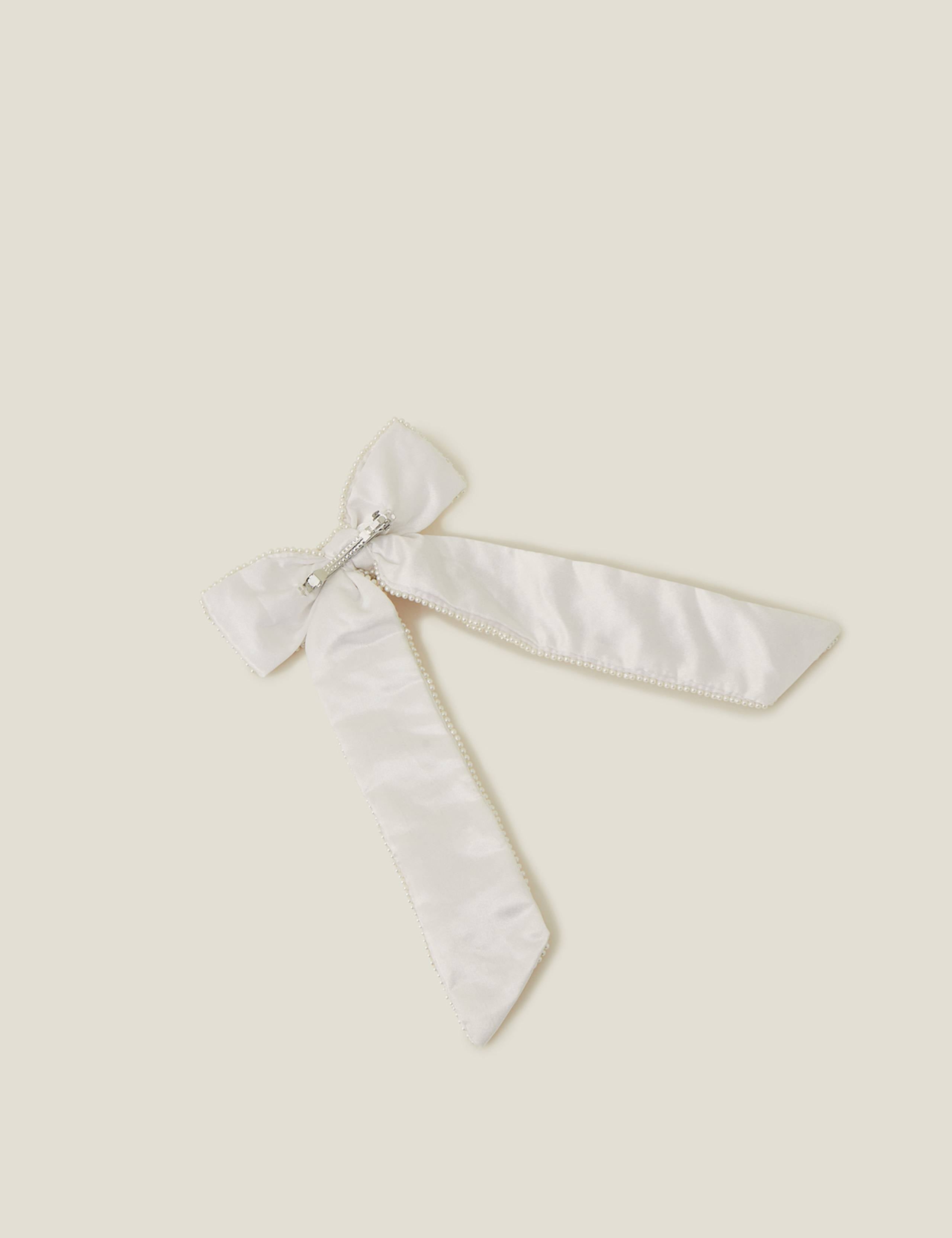 Accessorize embellished pearl bow hair clip, imported from the UK
