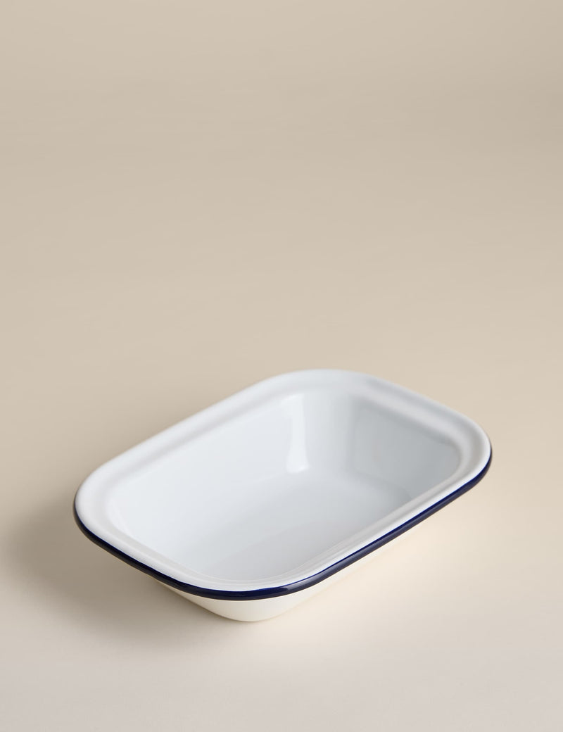Enamel pie dish 24cm - British product