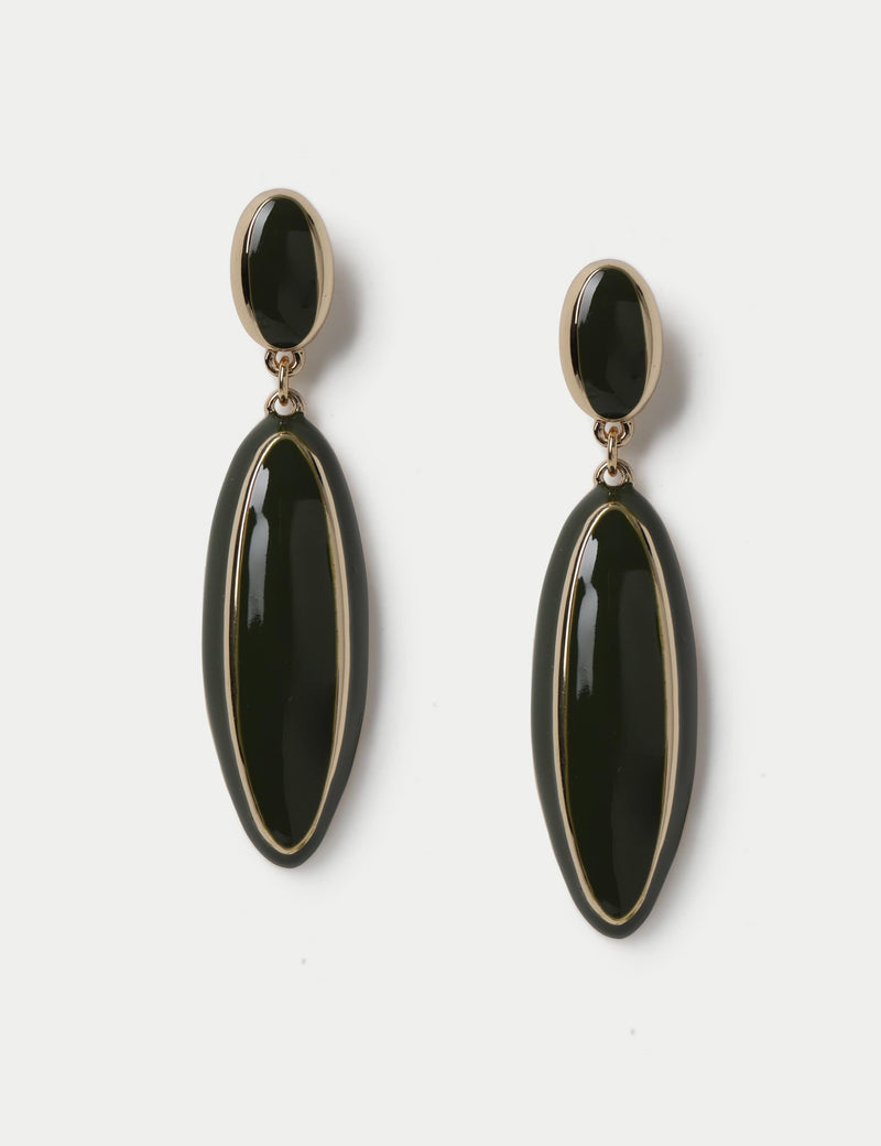 Enamel drop earrings with zinc alloy and enamel, imported from the UK