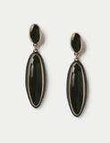 Enamel drop earrings with zinc alloy and enamel, imported from the UK