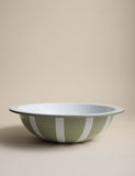 M&S enamel striped serving bowl stoneware - British brand