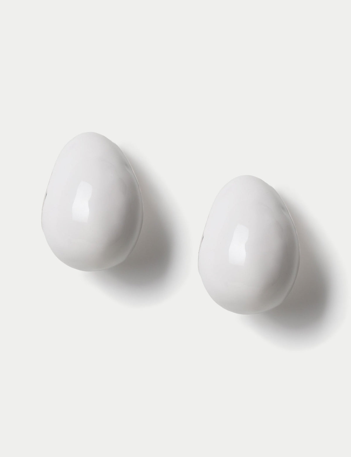 Enamel teardrop stud earrings with titanium posts, UK version