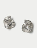 Enamel zebra hoop earrings with irregular design - British product