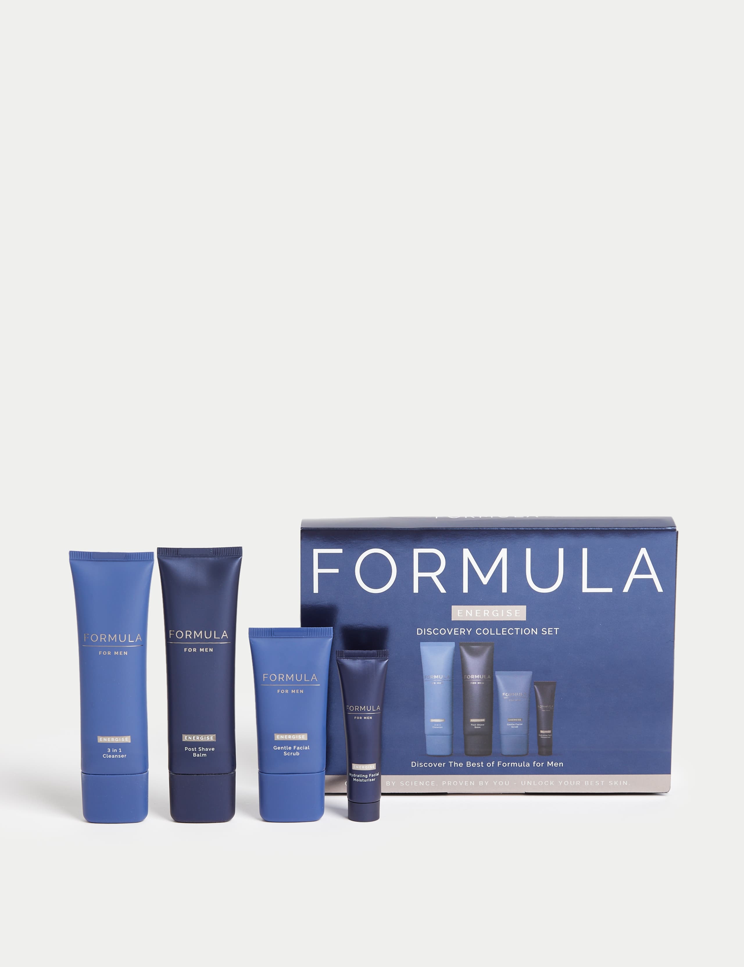 Energise men's skincare discovery set 4-piece, UK version