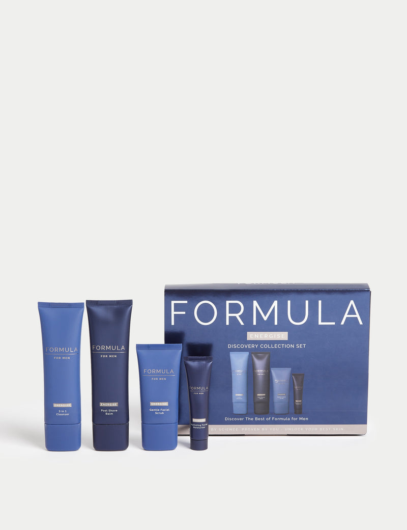 Energise men's skincare discovery set 4-piece, UK version