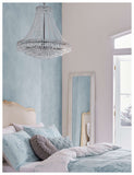Laura Ashley Enid chandelier with crystal droplets (British brand)