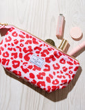 The Flat Lay Co. Essential Makeup Pouch Pink Leopard, UK version