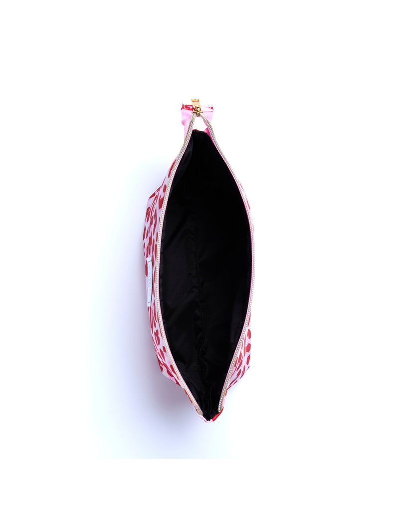 The Flat Lay Co. Essential Makeup Pouch Pink Leopard, UK version