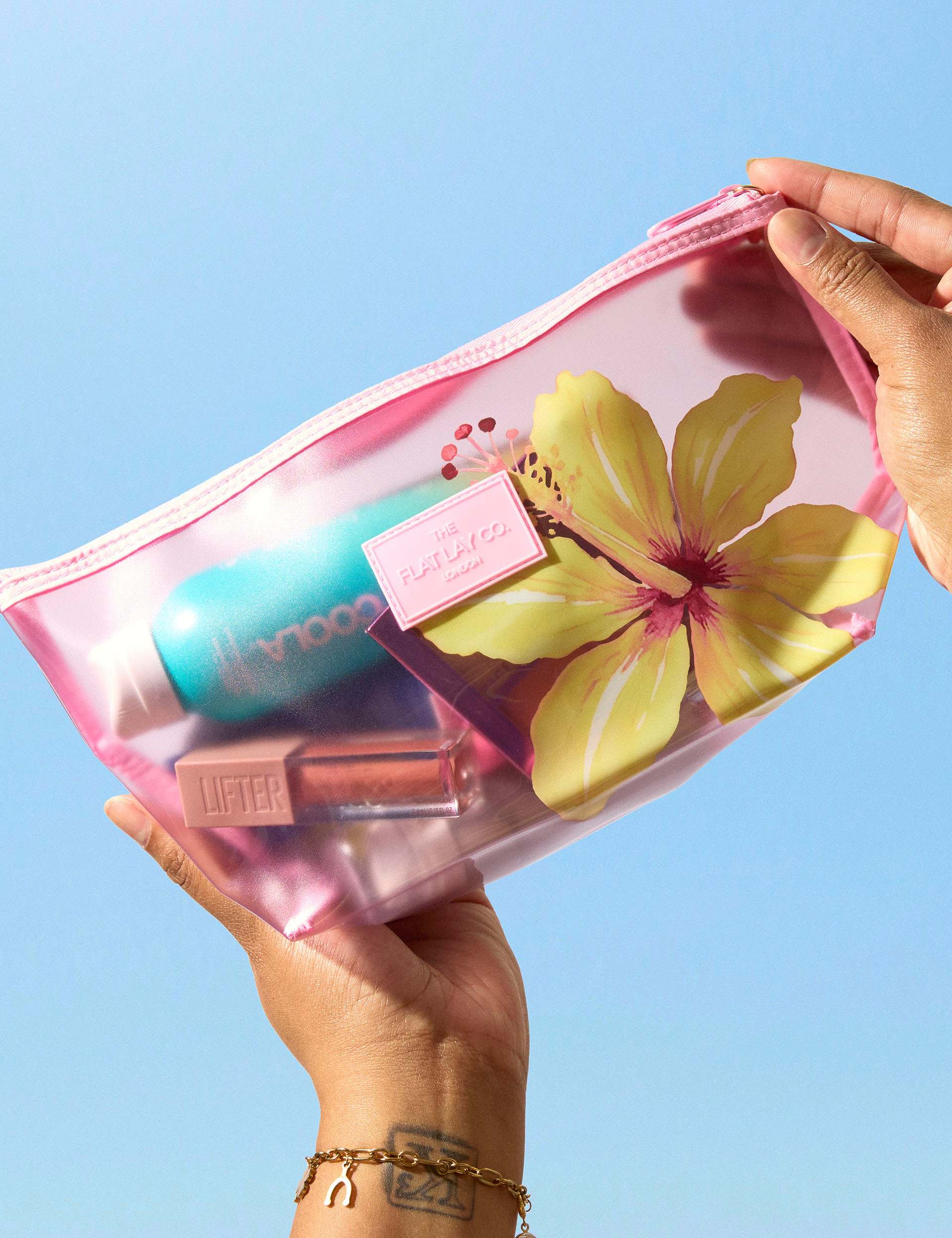 The Flat Lay Co essential makeup pouch patterned (British brand)