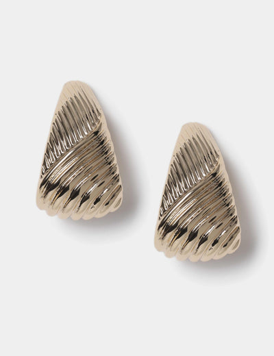 M&S Boucles d'oreilles à clous triangle gravé - Achetez en ligne chez McGrocer
