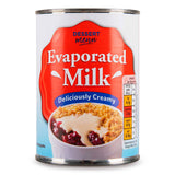 Canned evaporated milk in a tin, imported from the UK