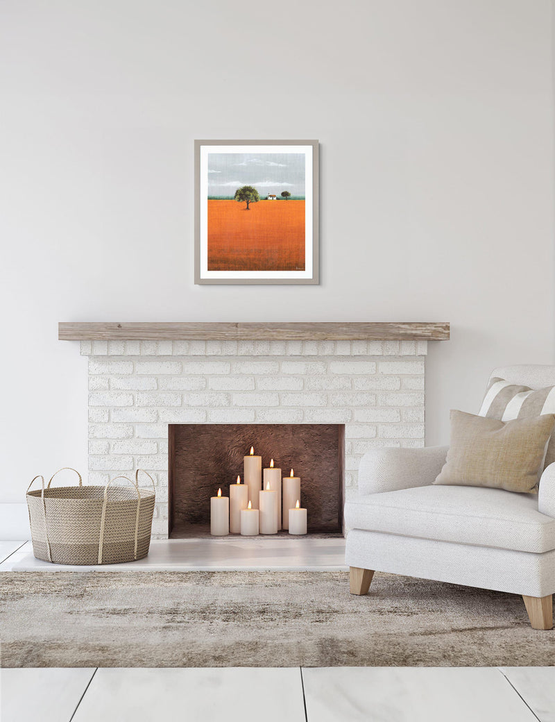 Gallery Direct Evening Glow Nature Rectangle Framed Art 70cm x 60cm - British product