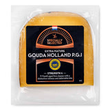 Extra mature Gouda Holland PGI imported cheese, UK version