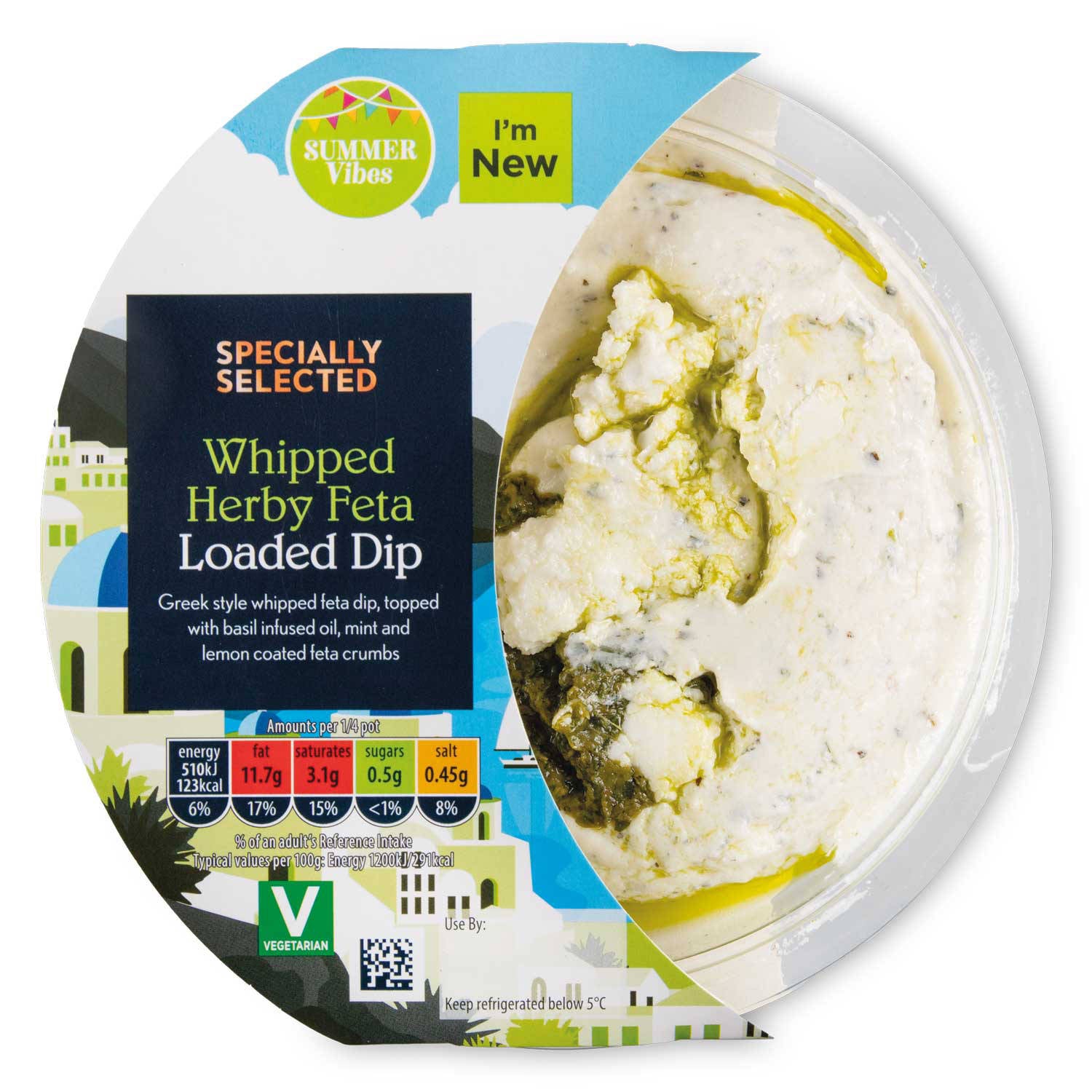 Extra thick whipped feta dip 170g - British product