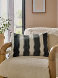 Black and white zig zag stripe cushion 40x59cm (British brand)